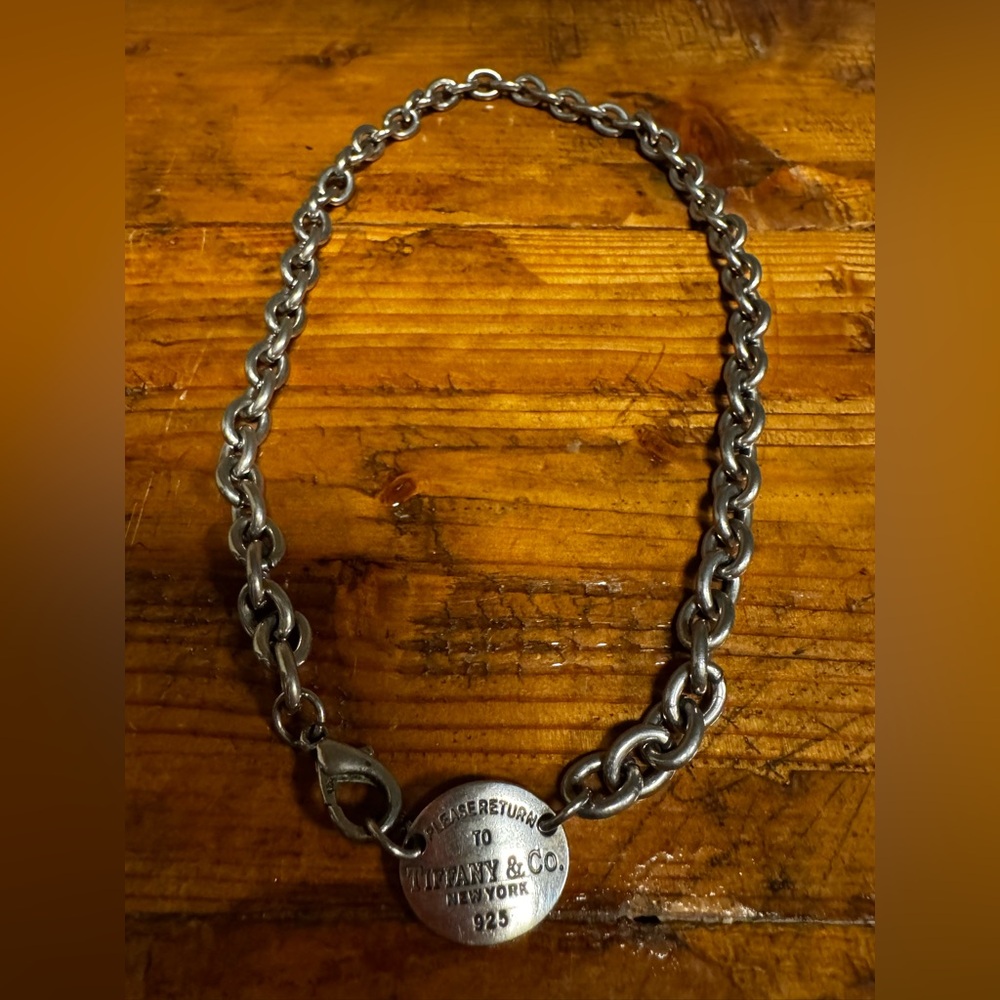 Faux Tiffany & Co. Silver Necklace